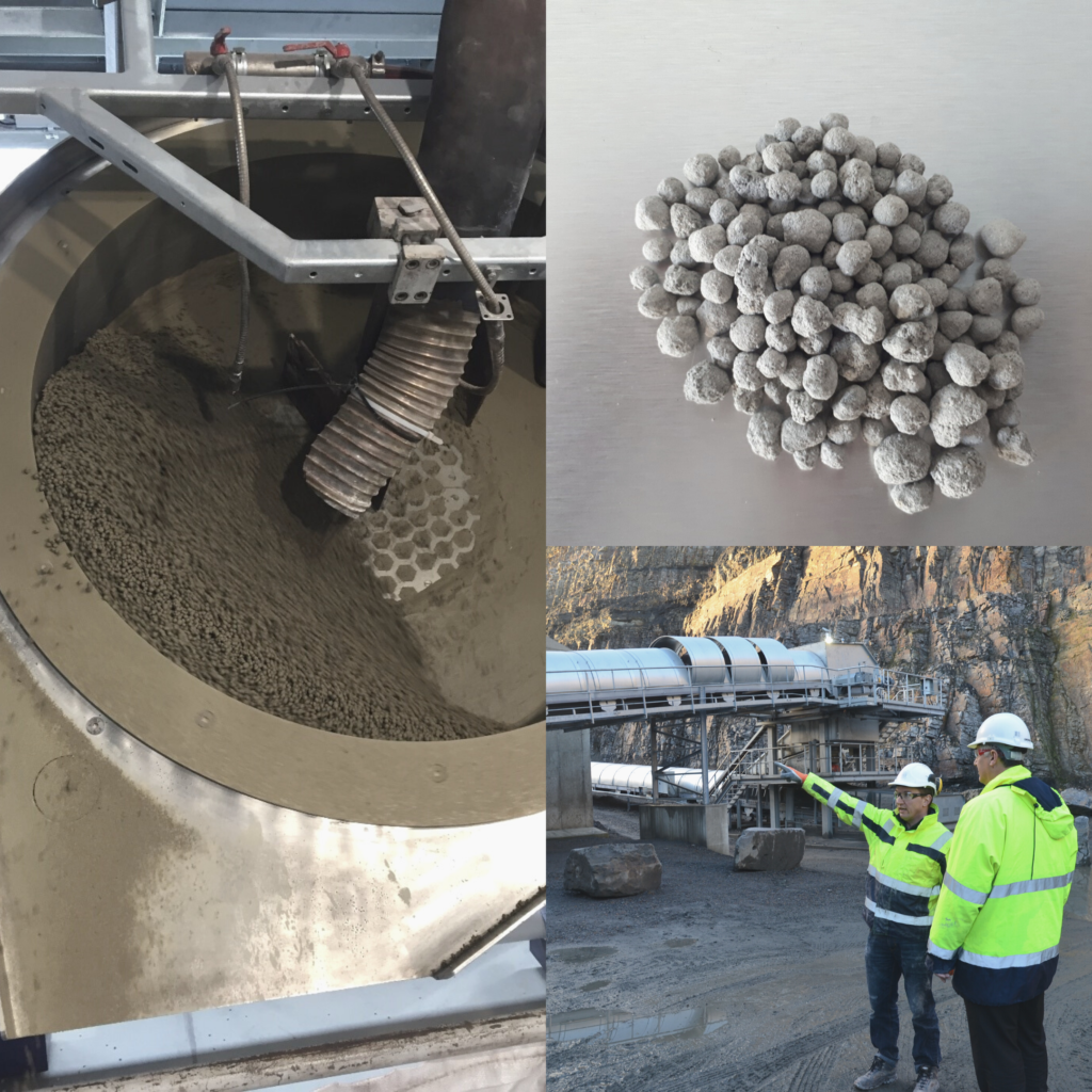 Artificial Aggregates With Pelletizing Disc Haver Boecker Niagara