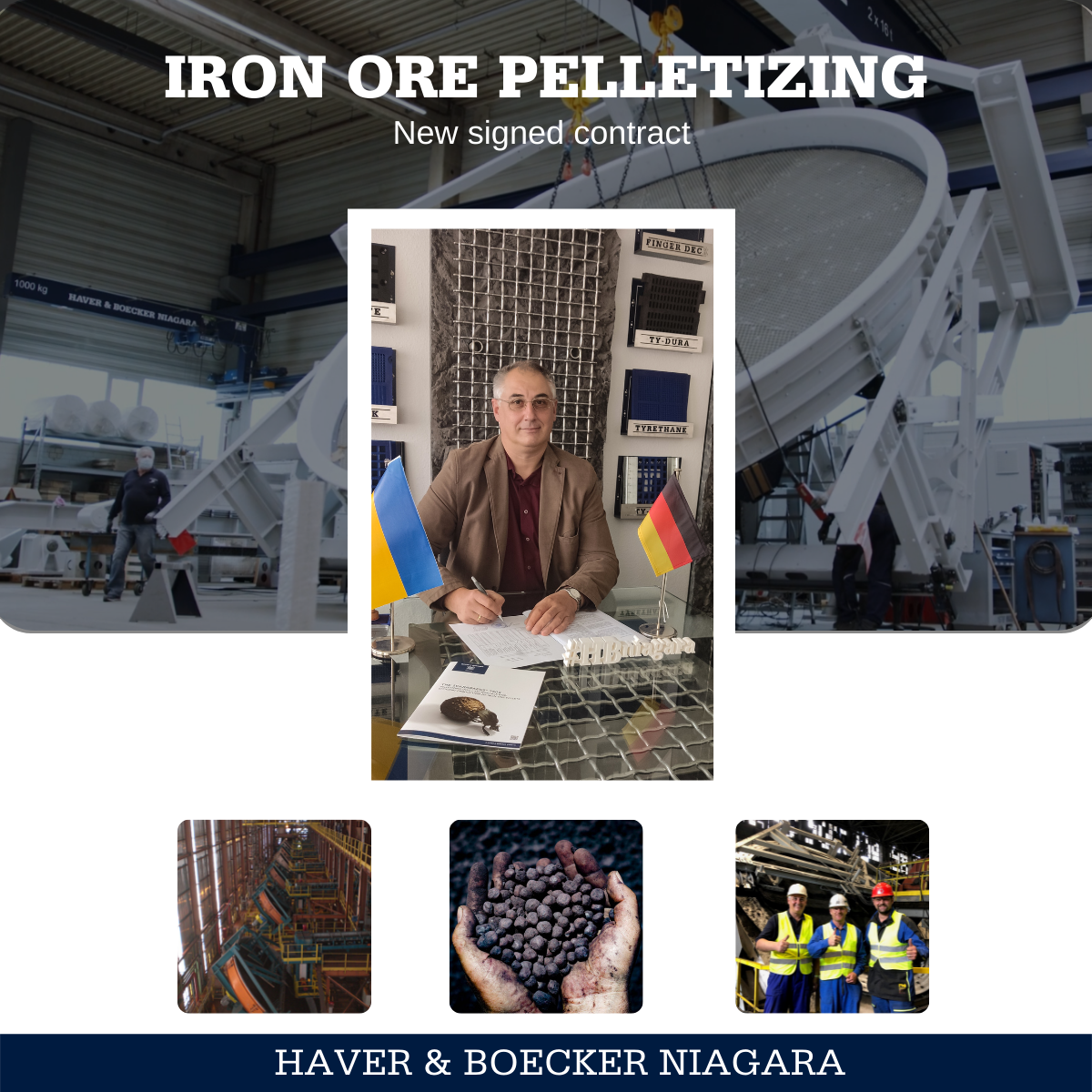 Haver & Boecker Niagara wins a major contract in the field of iron ore pelletizing