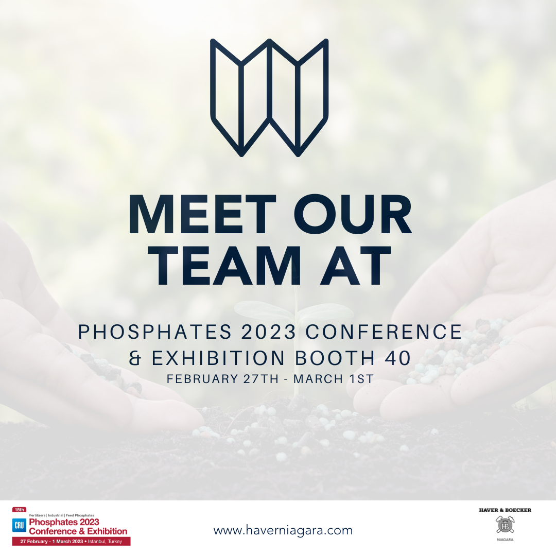 Haver & Boecker Niagara I CRU Phosphates Conference & Exhibition 2023 I Booth 40
